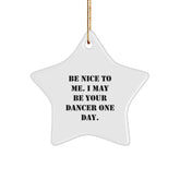 Funny Star Ornaments for Dancers, Gifts from Friends to Dancers, Unique Christmas Ornaments, Gifts for Dancers, Dancer Star Ornament - Image 1